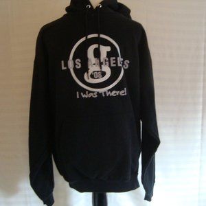 2008 Garth Brooks Los Angeles I Was There Tour Hoodie Sweatshirt Black sz L